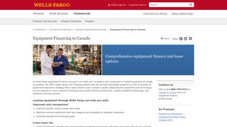 Equipment Finance in Canada – Wells Fargo Commercial