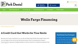 Wells Fargo Health Advantage® Credit Card | Park Dental