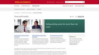 Trust and Custody – Wells Fargo Commercial