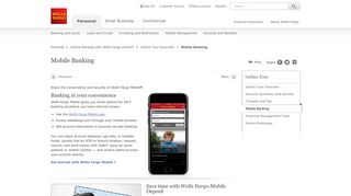 Mobile Banking - Online and Mobile Tour - Wells Fargo