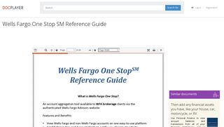 Wells Fargo One Stop SM Reference Guide - PDF - DocPlayer.net