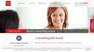 0 Matching Jobs Found - Search our Job Opportunities at Wells Fargo
