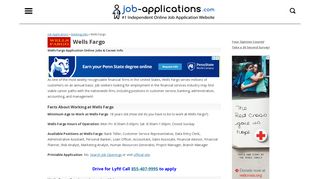 Wells Fargo Application, Jobs & Careers Online - Job-Applications.com