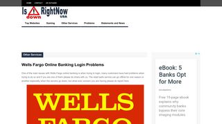 Wells Fargo Online Banking Login Problems | Is Down Right Now USA
