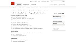 How to get a reloadable prepaid card FAQ - Wells Fargo