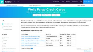 2019's Best Wells Fargo Credit Cards – Reviews & More - WalletHub