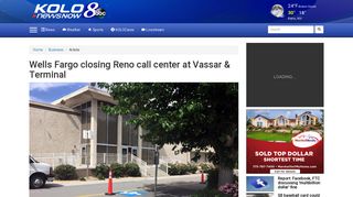 Wells Fargo closing Reno call center at Vassar & Terminal - KOLO