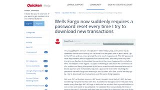 Wells Fargo now suddenly requires a password reset every time I ...