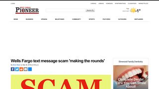 Wells Fargo text message scam 'making the rounds' | West Fargo ...