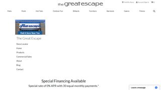 Finance - The Great Escape