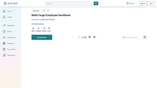 Wells Fargo Employee Handbook | Fair Labor Standards Act ... - Scribd