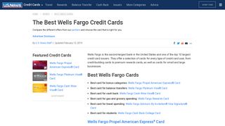 Best Wells Fargo Credit Cards of 2018 | US News