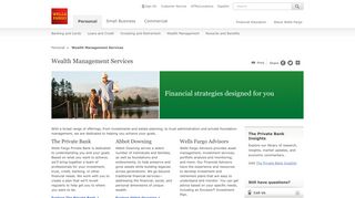 Wealth Management Services – Strategies for Your ... - Wells Fargo