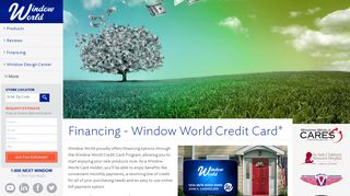 Window World Financing Available for Windows, Doors, & Siding.