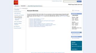 Wells Fargo Dealer Services - Account Services