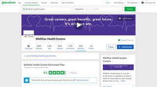 WellStar Health System Employee Benefit: Retirement Plan | Glassdoor