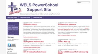 WELS PS Support - Home