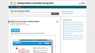 Login to Moodle WelTec Online : Teaching Excellence and Flexible ...