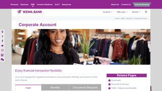 Corporate Account - Wemabank