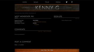 West Wendover, NV - Kenny G - Official Site