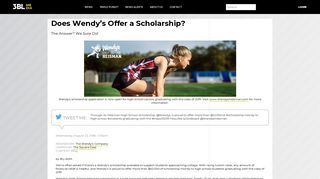 Does Wendy's Offer a Scholarship? | 3BL Media