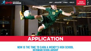 Wendy's High School Heisman » Application