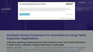Innovative Customers Using Expansion Apps | SumTotal Press Release