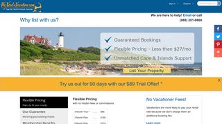List your Cape & Islands vacation rental with WeNeedaVacation.com
