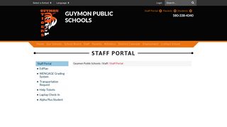 Staff Portal - Guymon Public Schools