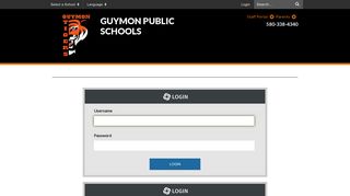 Login - Guymon Public Schools