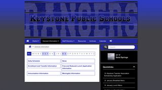 Keystone Public Schools - General Information