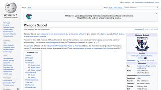 Wenona School - Wikipedia