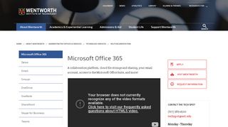 Microsoft Office 365 | Wentworth Institute of Technology