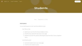 Students - Weo.io