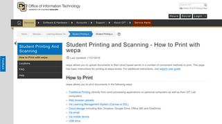 Student Printing and Scanning - How to Print with wepa | Office of ...