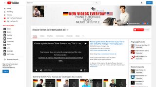 Klavier lernen (werdemusiker.de) - YouTube