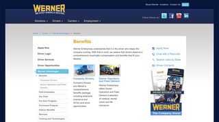Benefits - Werner Enterprises