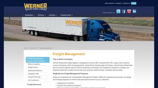 Freight Management - Werner Enterprises