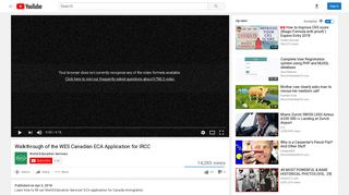 Walkthrough of the WES Canadian ECA Application for IRCC - YouTube