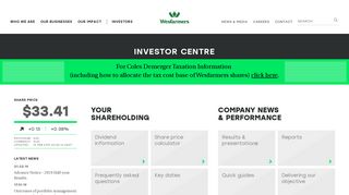 Investors - Wesfarmers