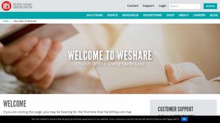 Welcome to WeShare - Church Online Giving Made Easy | LPi