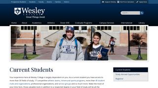 Current Students | Wesley College