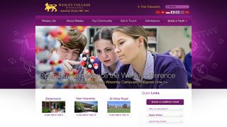 Wesley College: Coeducational Independent Private School | St Kilda ...