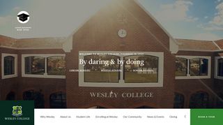 Wesley College - an independent, co-educational, PSA school in Perth