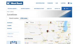 Branch Locations | ATM Locations | West Bank
