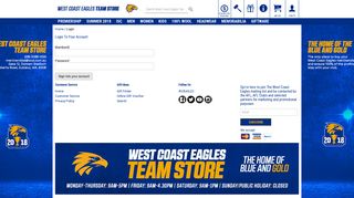 West Coast Eagles Team Store