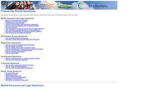 Login Issues and FAQ - Coast Colleges Home Page