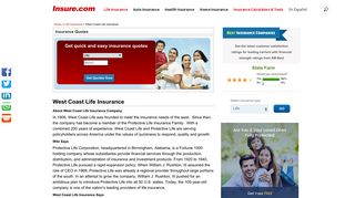 West Coast Life Insurance at Insure.com