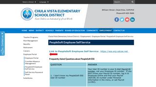 PeopleSoft Employee Self Service - Chula Vista Elementary School ...