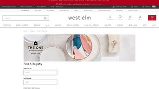 Find a Registry | west elm